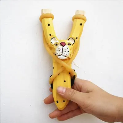 New Multi Color Animal Shape Wood Handle Catapult Wooden Powerful Slingshot  Outdoor Sports Hand Carved Painted Slingshot Hunting Sling Shot From  Isearching, $3.03