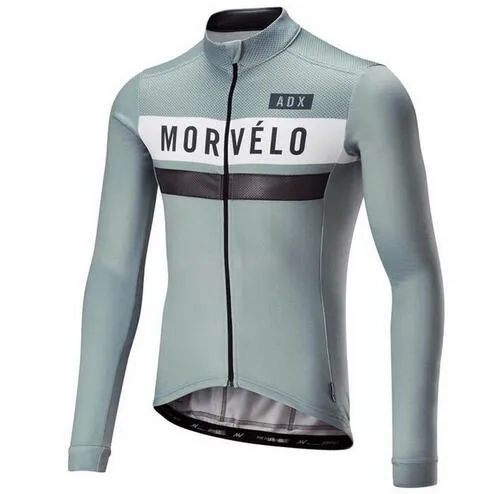 2018 Retro Morvelo Heren Wielrennen Jersey Lange Mouwen Jersey Roap Ciclismo Fietsen Kleding Bike Fietscyclus Kleding