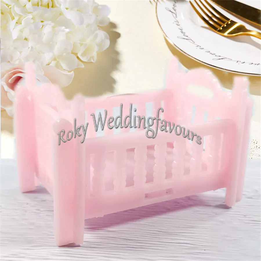 Plastic Baby Cradle Candy Box Baby Shower Baptism Party Sweet