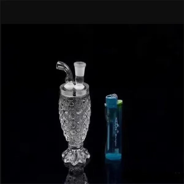 Pot de cristal de sirène, bongs en verre en gros brûleurs à mazout tuyaux en verre conduites d'eau tuyaux en verre plates-formes à l'huile fumer achats gratuits