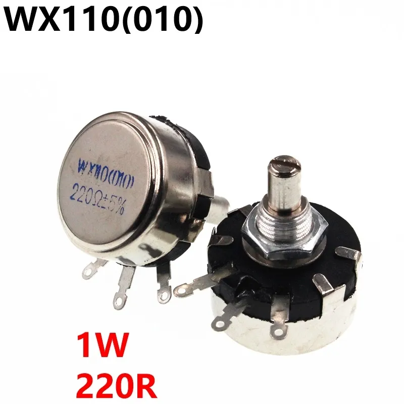 WX110 010 WX010 1W 220R Resistori regolabili
