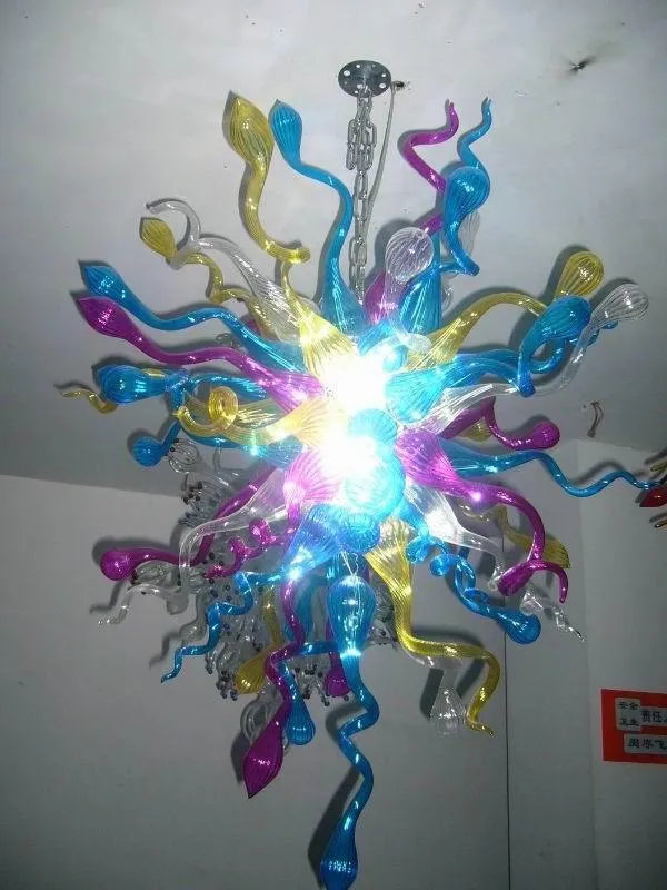 100 % 입 풍선 CE UL 붕규산 무라노 유리 데일 치 훌리 (Dale Chihuly) 예술 우수한 저렴한 유리 샹들리에 램프