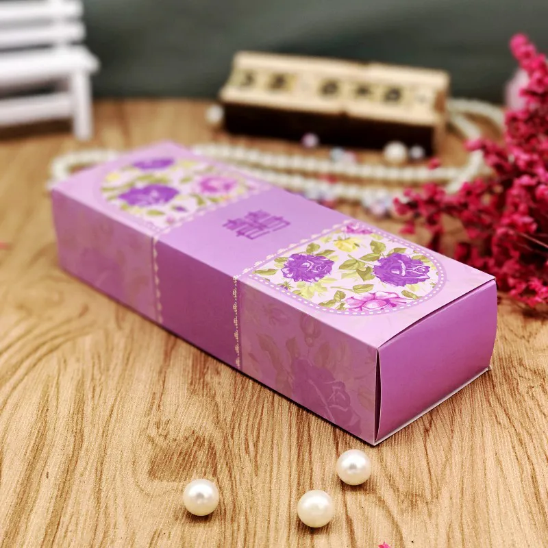 花柄ダブルハピネスキャンディボックス 中国の結婚式の記念品ギフト