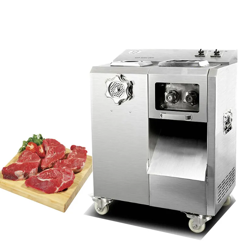 220V commercial meat cutter machine slicer multi-function meat cutting machine automatic removable knife group meat grinder machine