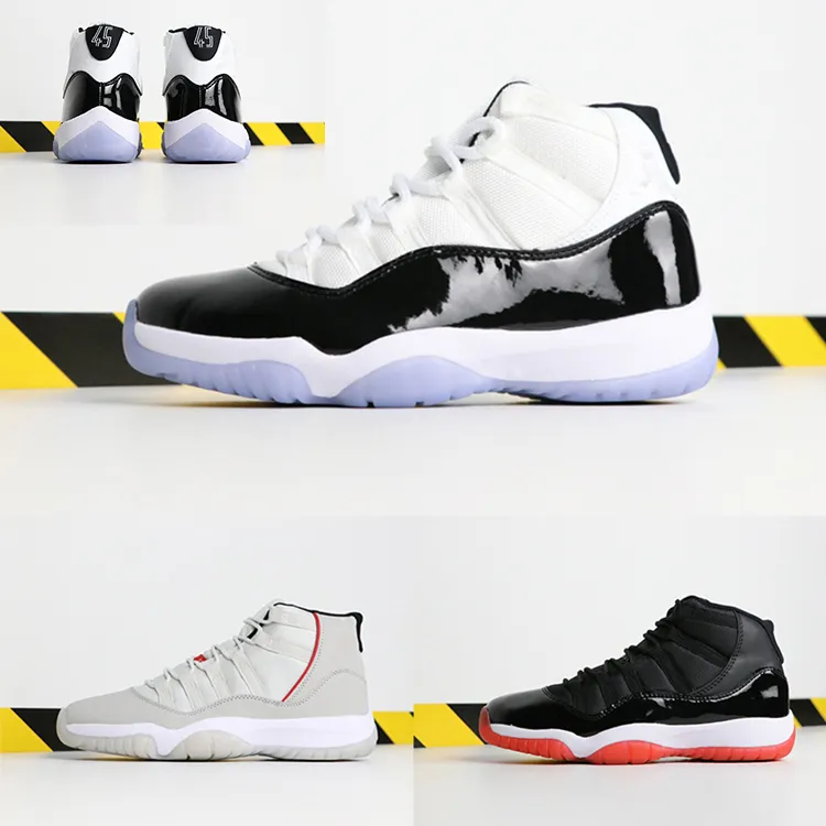 Concord 11 tênis de basquete mens 23 calçados esportivos Gym Red Chicago Midnight Marinha 11s Platinum Tint 45 tênis calçados femininos de grife EUR 36-47