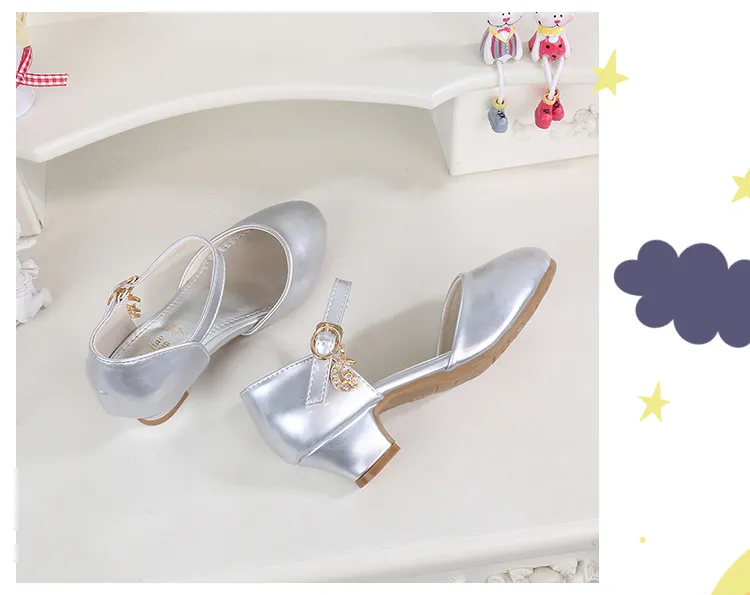 Childrens silver bridesmaid shoes hotsell