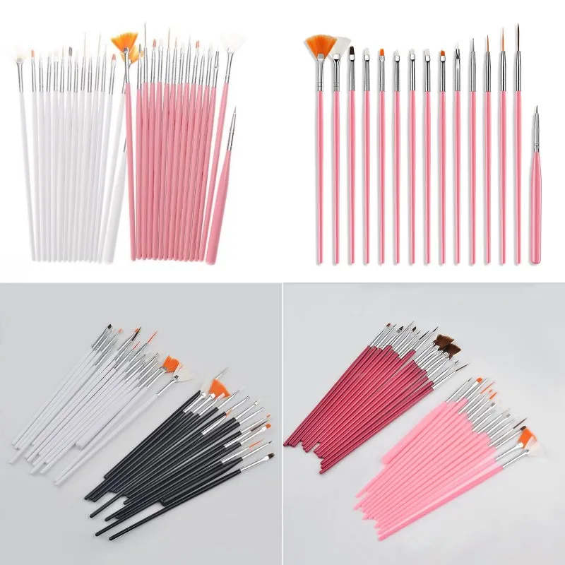 15 pcs Nail Brush Set For Decoration Nail Polish Brushes UV Gel Polish Brushes Nail Art Tools Manicure Tools Kit