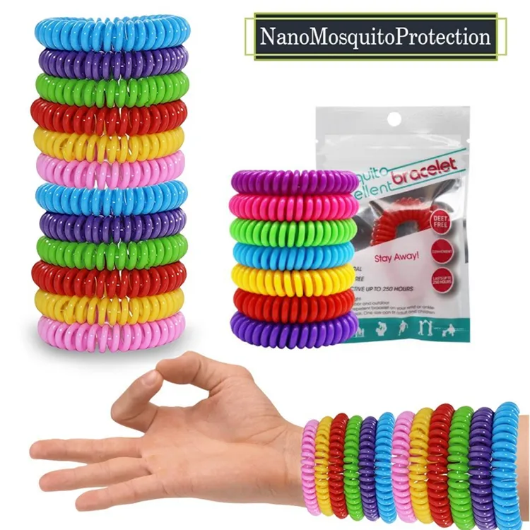 Mosquito Repellent Bracelets Hand Wrist Band Telephone Ring Chain Adult Kids Use Anti-mosquito bracelet Pest Control Bracelet Bands