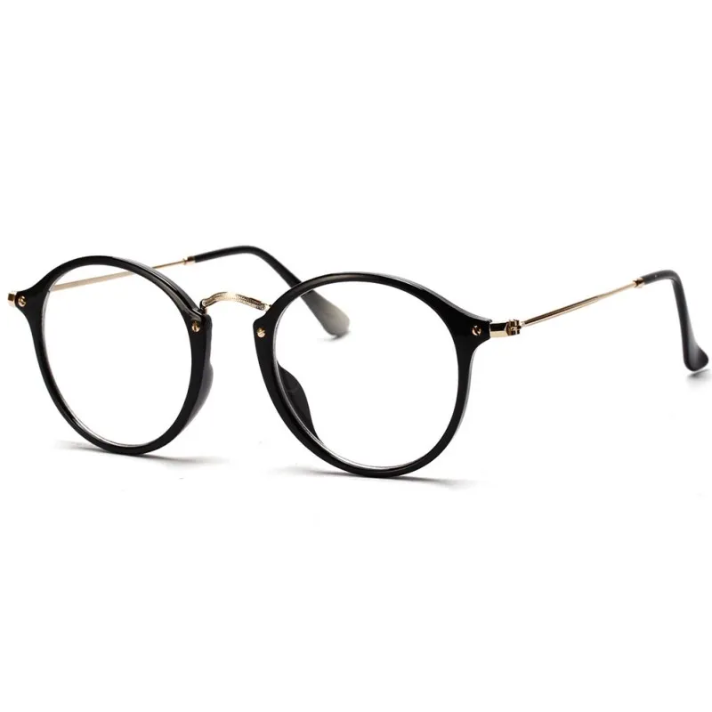 Luxury-Women Men Vintage Round Eyewear Frames Retro Optisk Glasögon Ram Glasögon Goggle Ty1