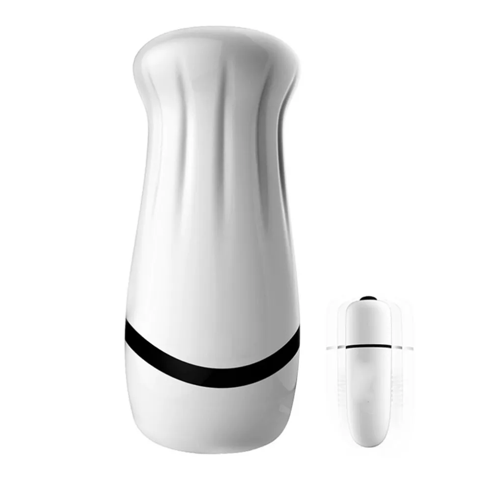 3D Coño Realista Masturbador Masculino Vibrador Silicona Suave Vagina Vibrante Masturbación Copa Estimulador Juguete Sexual Para Hombres J1119