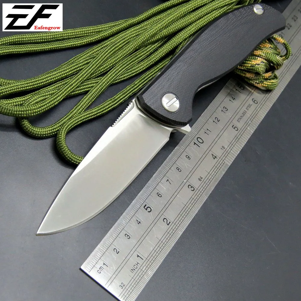 Wysokiej jakości składany kieszonkowy nóż 58-60 HRC z 9Cr13mov ostrzem G10 Uchwyt Great Nóż Prezent / Kolekcja z Prezent Black Box Multi-Color