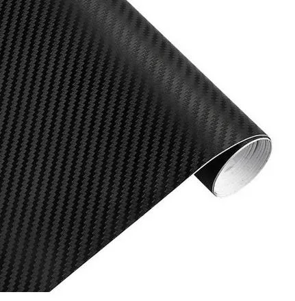 Autocollant de voiture 3D en Fiber de carbone, Film vinyle imperméable pour voiture, décalcomanies pour moto, style Automobile, 10 mètres