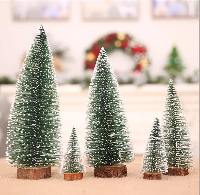 Взрыв Новогоднее украшение украшения рождественской елки Мини Белое Рождество хвойное дерево стол Бар Mall