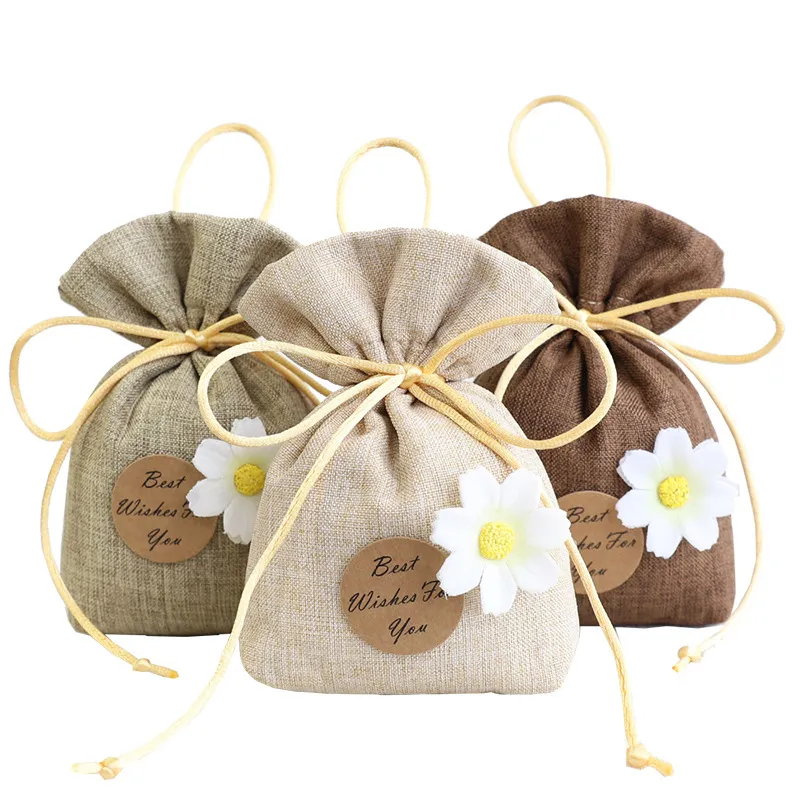 Sachet bag drawstring empty candy herbal tea package small gift bag lavender aromatherapy flower cute bedroom deodorant