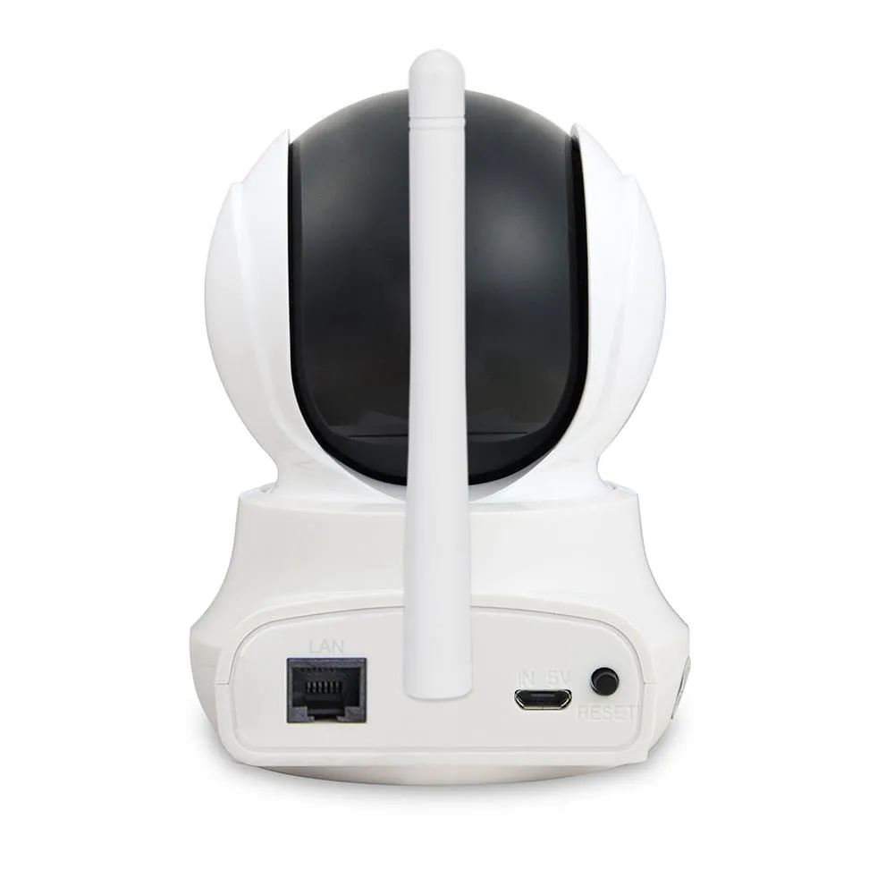 Caméra IP WiFi Sricam SP020 720P H.264 CMOS Audio bidirectionnel Vision nocturne Caméra de sécurité à détection de mouvement - Blanc