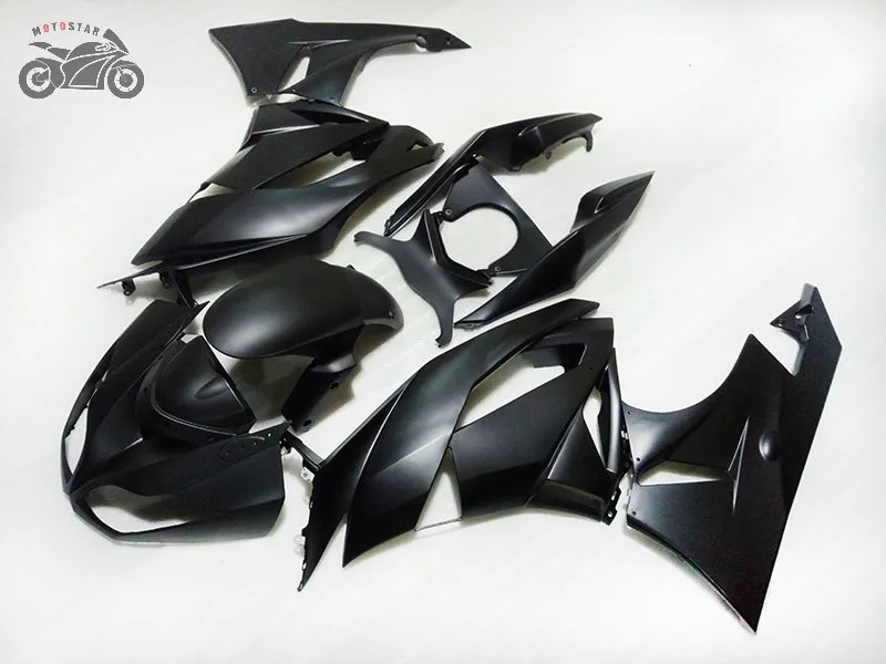 ABS WŁAŚCICZENIA Plastikowe dla Kawasaki Ninja ZX-6R 2009 2011 2012 2012 Matowe Zestawy Wording Black Body 2009-2012 ZX6R ZX 6R 6R 636 ZX636