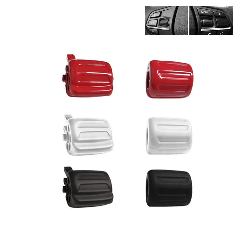 1pair/set Multifunction Car Steering Wheel Auto Switch Accessories Rubber Buttons for 5/7 Series GT F10 F02