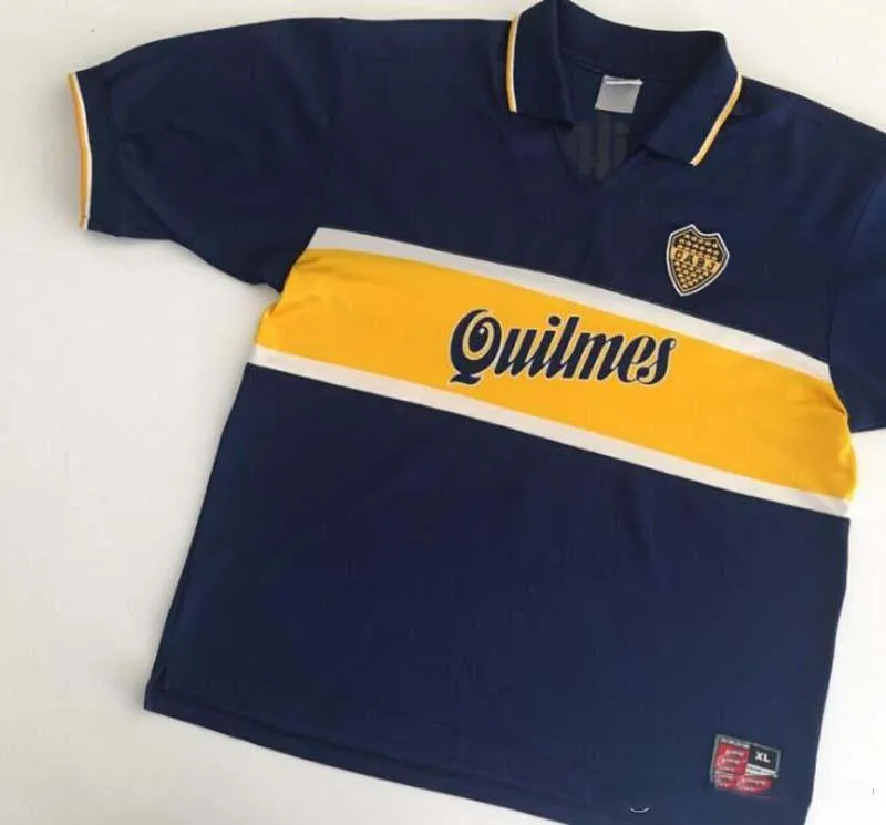 Boca Juniors Retro Soccer Jersey Maradona Vintage Caniggia 1997 1998 ...