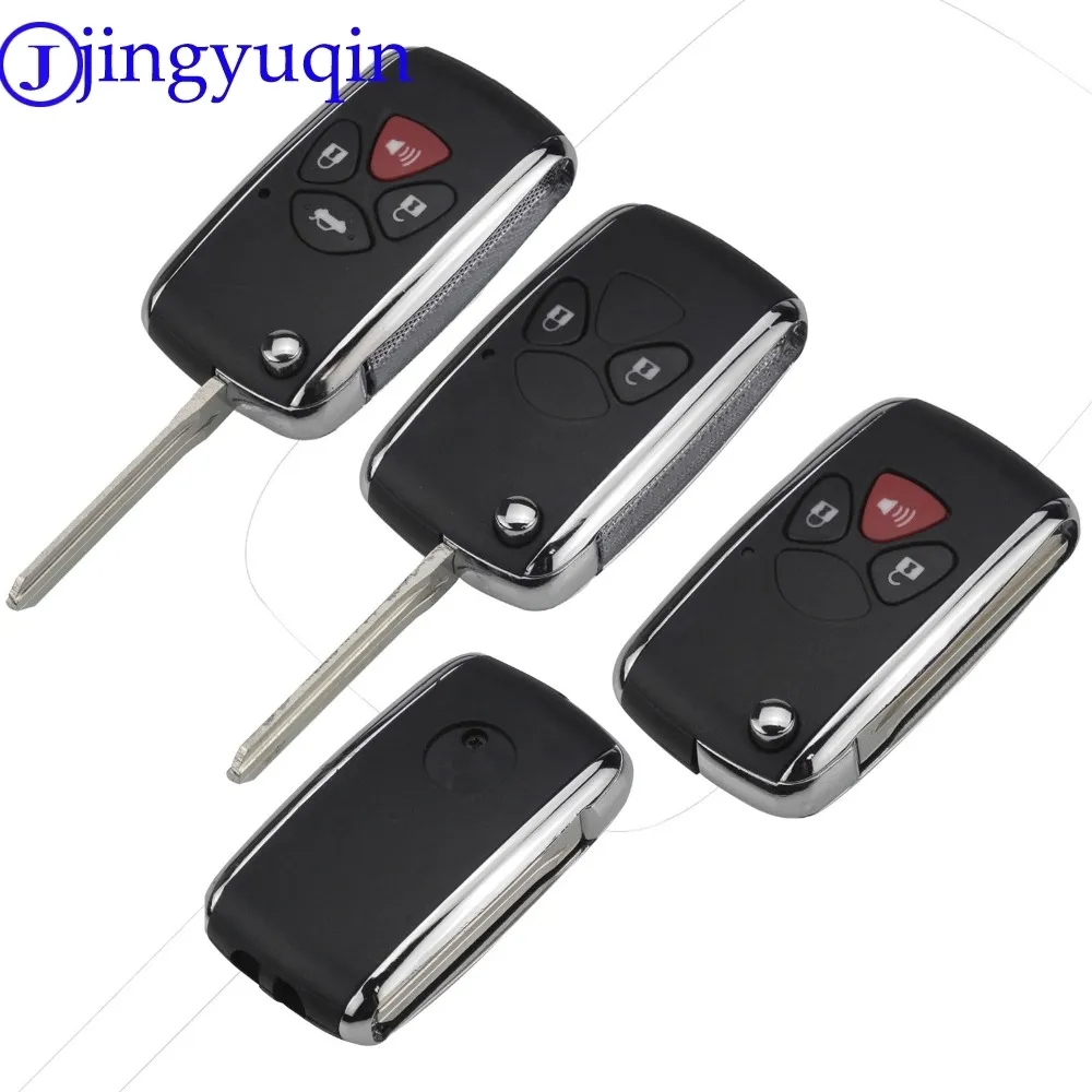 2/3/4 Buttons Modified Flip Remote Car Key Shell Fob Case For Toyota Corolla Rav4 Camry Avlon With