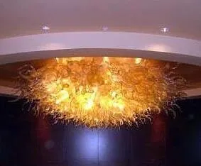 Luxe Plafondverlichting LED-verlichting Murano Glas Plafondverlichting Gouden Crystal Binnenverlichting Keuken Lichtarmaturen