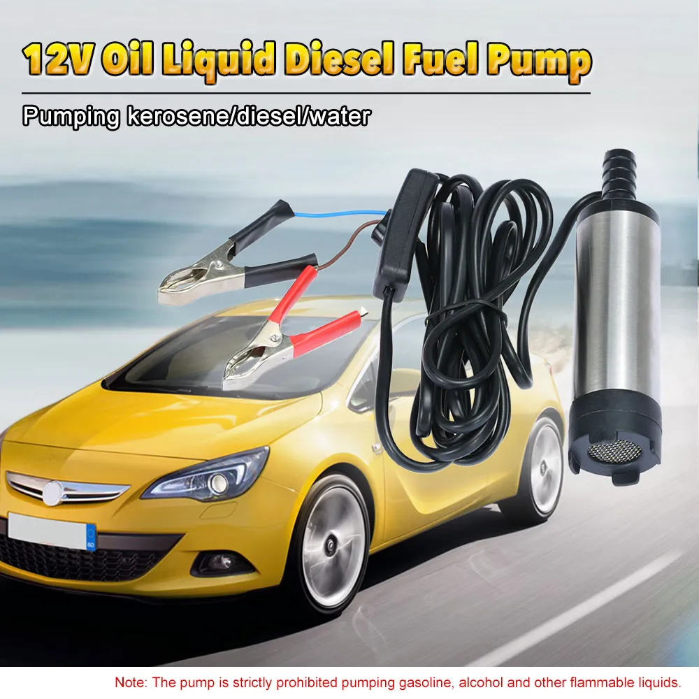 Freeshipping 12 V Dizel Yakıt Su Pompası Araba Kamyon Karavan Deniz Tekne için