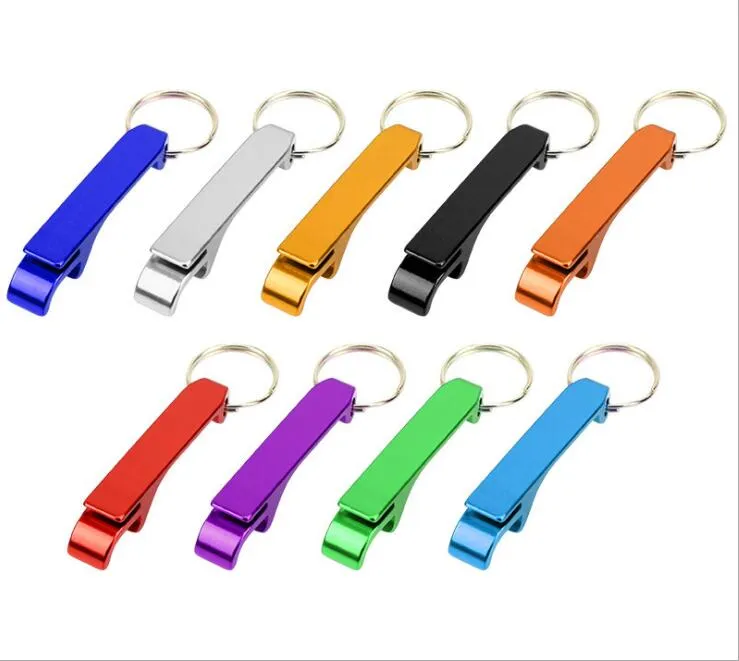 Ouvre-bouteille avec porte-clés pendentif ouvre-bouteille en aluminium porte-clés barre de bière Portable outil de bouteille ouverte outil de bouteilles de vin d'été 5951643