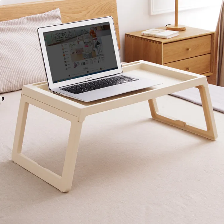 Mesa pequeña sobre la cama, mesa de ordenador para dormitorio de  estudiantes, plegable, simple, para el hogar, escritorio de estudio -  AliExpress