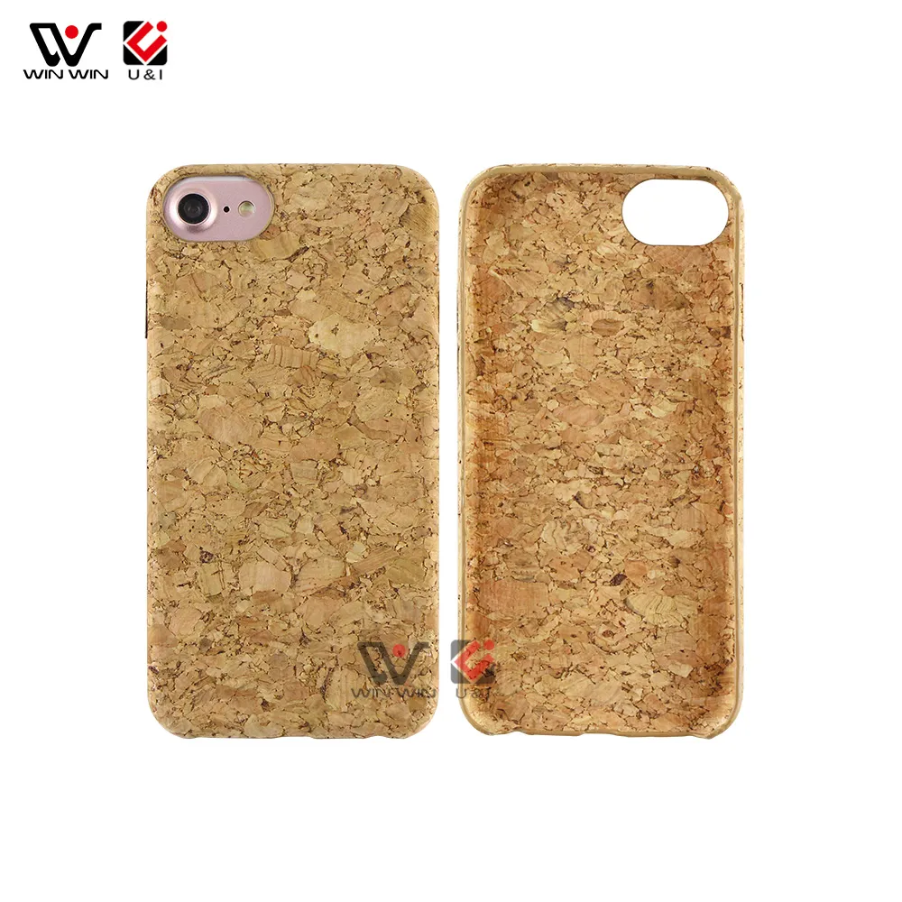 Eco-Friendly Cork Phone Fodral Trä för iPhone 6 7 8 Plus 11 12 Pro XS XR X Max 2021 Partihandel Vattentät Back Cover Shell