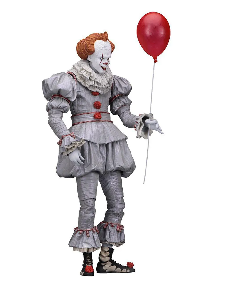 thumbnail interactive-video image 1 of NECA 7" Ultimate Pennywise Action Figure – It Movie 2017, 1:12 Scale Collectible Doll 1 of 4