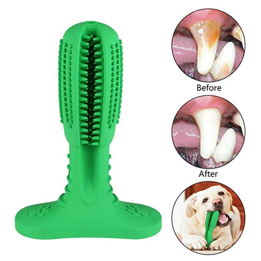 Pet toothbrush Stick Dog Chew Brushing Puppy Teething Brush for Doggy Pets Oral Care Stick Bite Toys for Dog Supplies