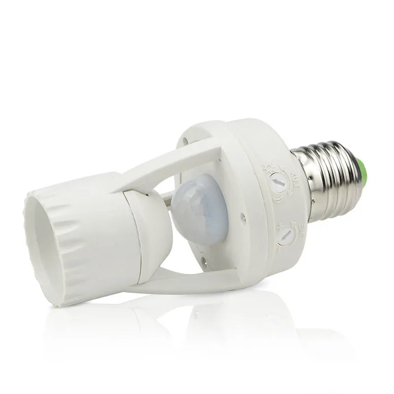 Portalampada Con Attacco A Vite E27 Lampada A LED Con Sensore Di Movimento  Del Corpo Umano PIR Ad Alta Sensibilità Con Basi Lampadine Con Interruttore  Di Controllo Da 16,55 €