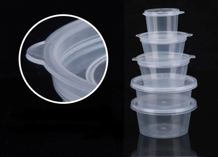Storage Box Case Reusing Disposable Plastic Containers Sauce Cup With Lid  Takeaway Sauce Cup Containers Kitchen Organizer SN4068 From Szyang, $125.37