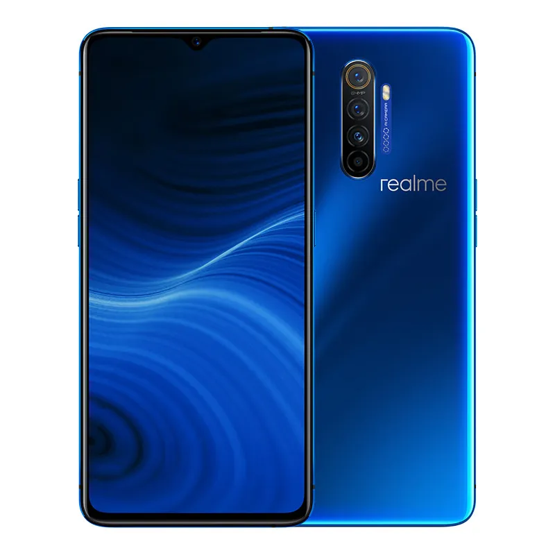 Original Oppo Realme x2 Pro 4G LTE 휴대 전화 12GB RAM 256GB ROM Snapdragon 855+ Octa Core 64.0MP NFC 4000mAh 안드로이드 6.5 "전체 화면 지문 ID 얼굴 스마트 휴대 전화