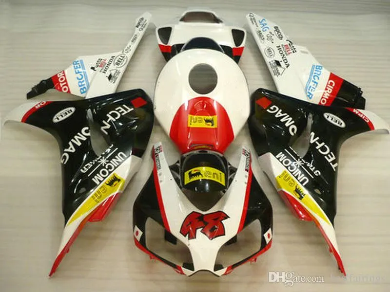 Hot Sale Injection Moulding Fairings för Honda CBR1000RR 2006 2007 Fairing Kit CBR 1000 RR 06 07 HS38