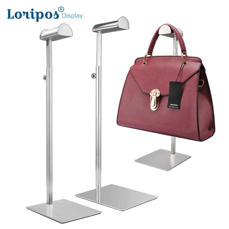 Clothing Store Stainless Steel Display Rack Men Women Bags Brace Hook Handbag Hanger Hat Hanger Stand Wig Hook Display Stand