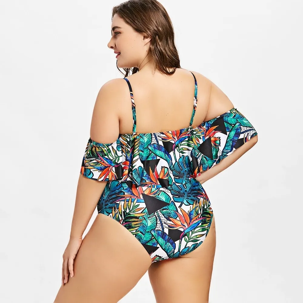 Flounce plus hot sale size swim