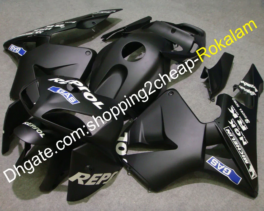 Carenatura per Honda CBR600RR F5 2005 2006 Matte Black Cowlings CBR 600RR 05 06 CRBR600 RR Moto carening (stampaggio a iniezione)