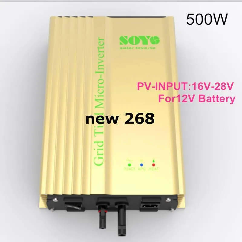 Freeshipping 500W Grid Tie Inverter for 230V/50/60Hz Or 110V/50/60 AC output For 12V Battery Solar Inverter Pure Sine Wave