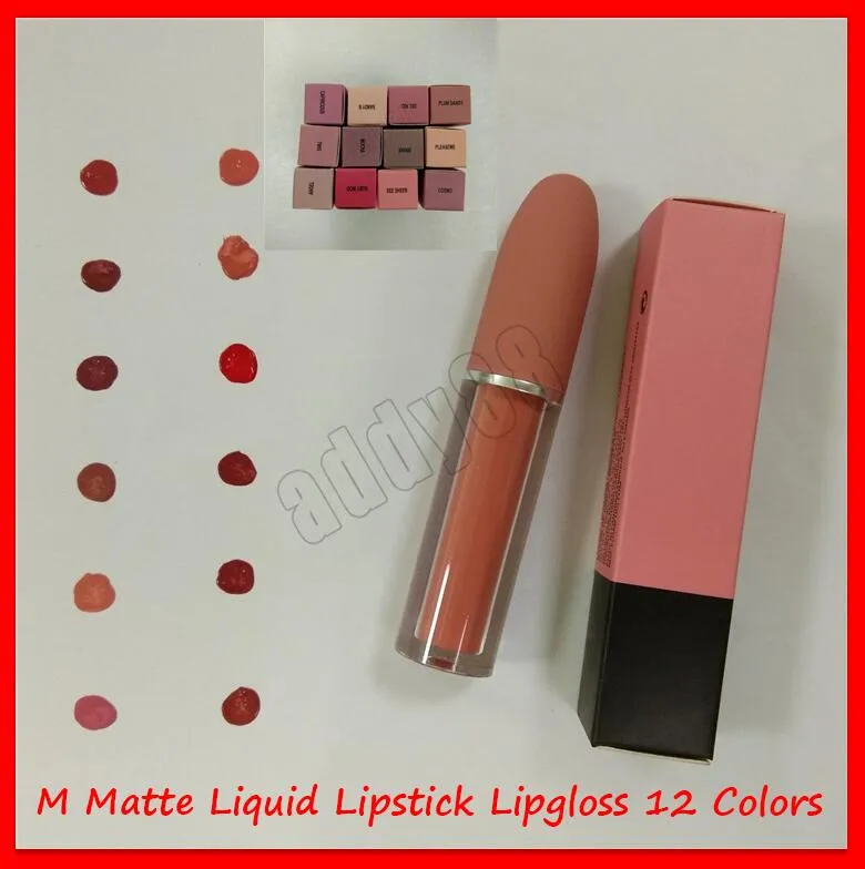 2019 Nyaste Lip Makeup M Lip Gloss Selena Jul Limited Edition Bullet Flytande läppstift Litter Lip Gloss 12 färger
