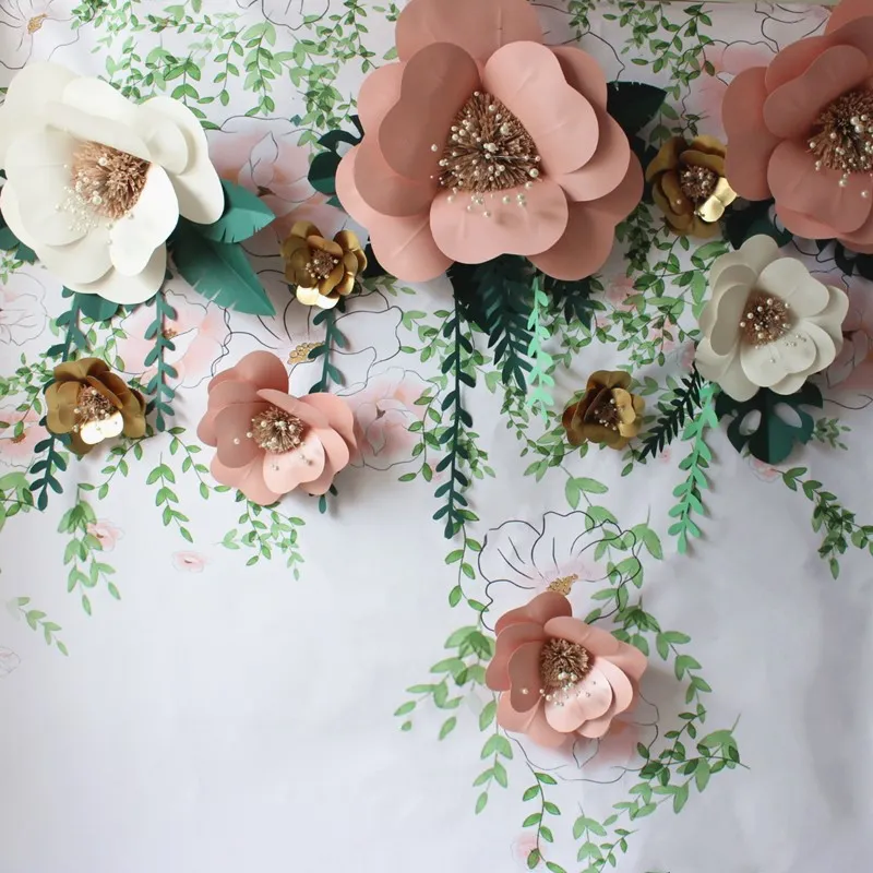 Свадьба в тренде: украшение цветами из бумаги