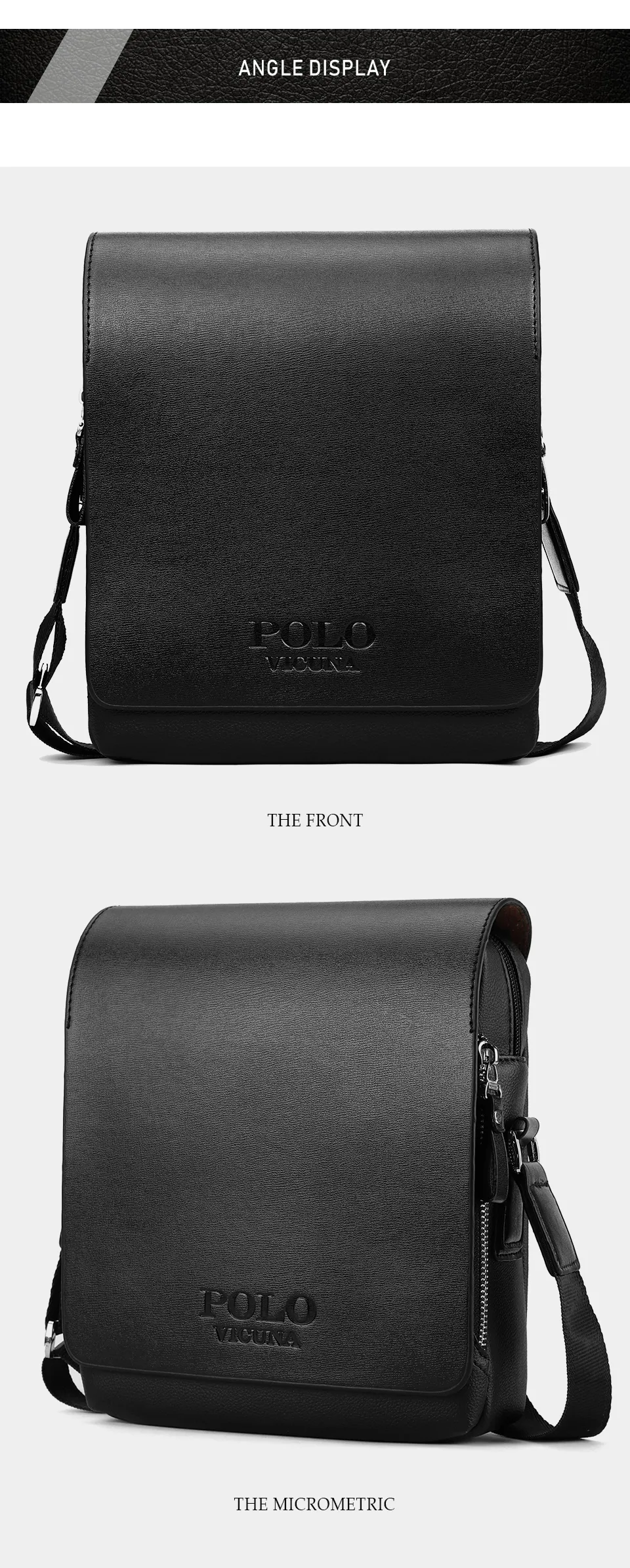 VICUÑA POLO De Alta Capacidad Del Cuero Es Casual Pequeña Bolsas De
