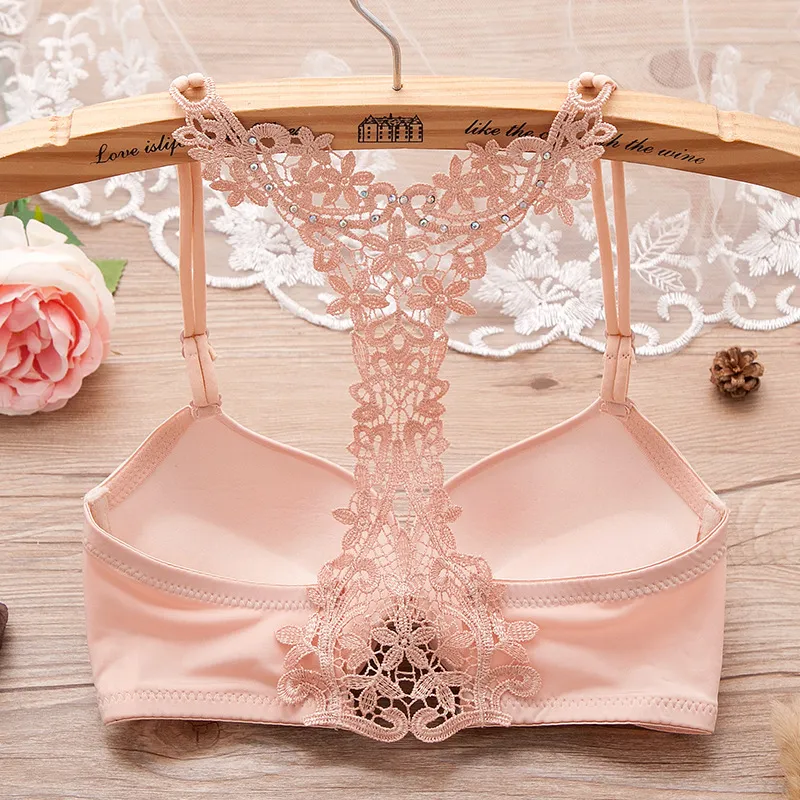 Bras BEFORW Japanese Style Bra Y Line Sexy Back Underwire Push Up For Women  Lingerie Front Closure Embroidery Lace Underwear From Berniceone, $20.72