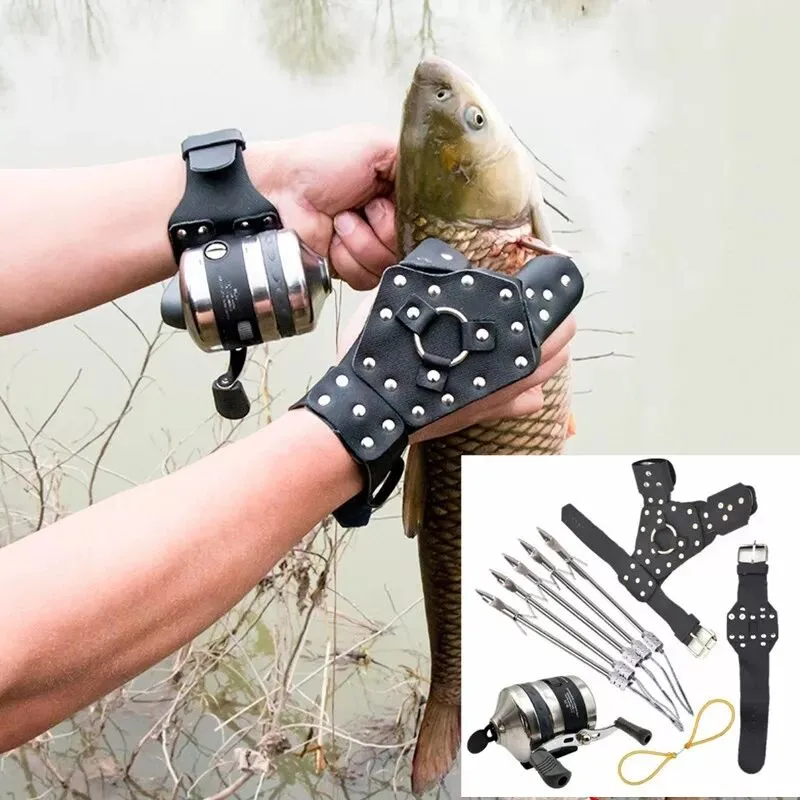 Nuovo potente set da pesca Freccette da caccia all'aperto con catapulta da caccia alla freccia professionale fai-da-te