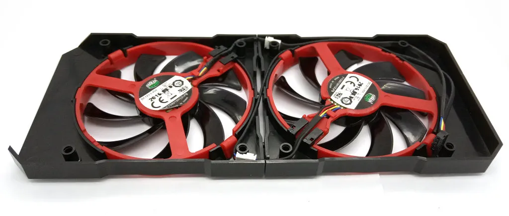 XFX R9 380 380X R9 370 370X RX460 560グラフィックカード冷却シェルとファンのオリジナル