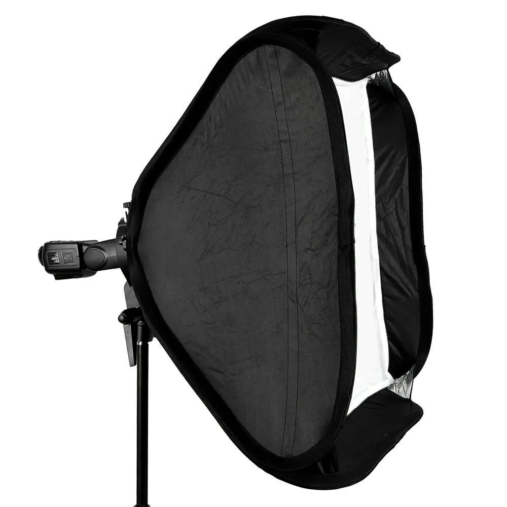 Freeshipping 80 * 80 cm / 31 "* 31" Flash Difusor de softbox com suporte do tipo S Bowen titular para luz de flash SpeedLite