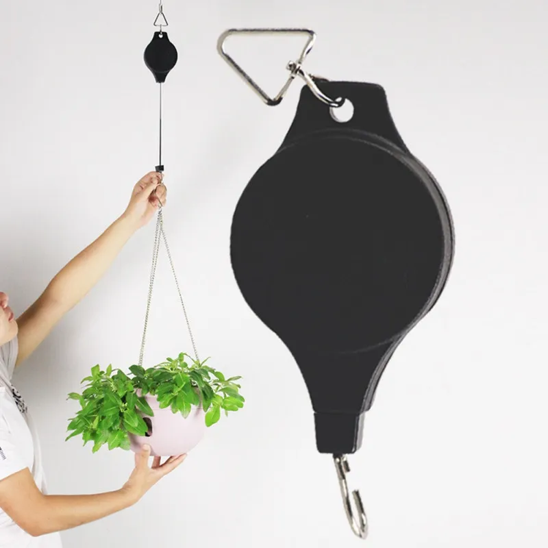 Portable Retractable Garden Pulley Basket Pull Down Hanging Hanger Plant  Pot Hooks Metal Hanging Planters Outdoor Plastic Holder Flowerpot Hooks  Yq01764 From Easy_deal, $4.04