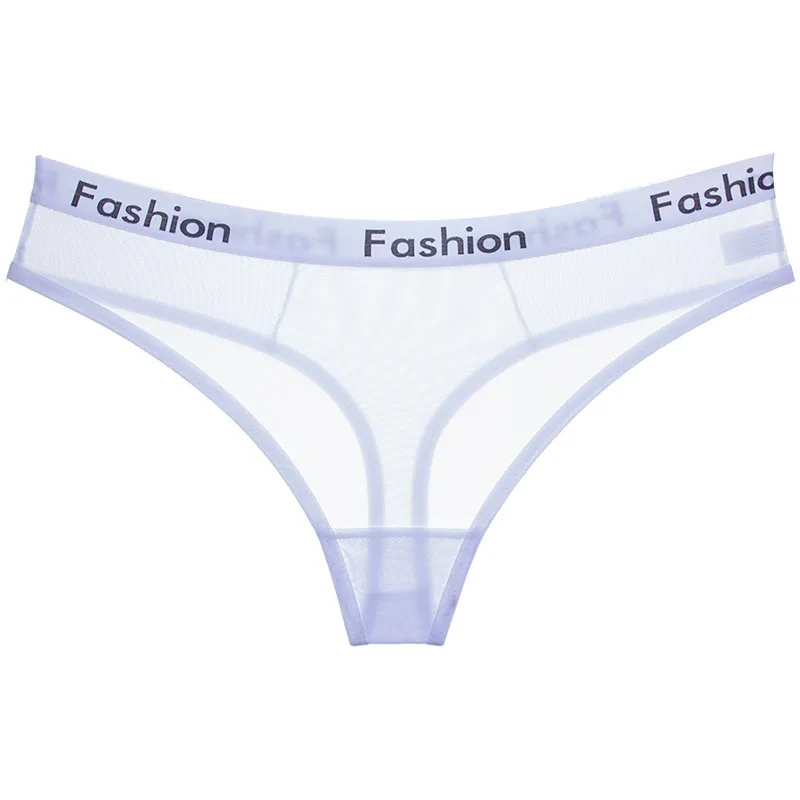 Women's Thongs, T Back Low Waist See Through Panties Cotton