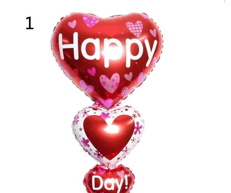 Ballon Feuille M&D Jumbo Cœur Fleurs – Saint-Valentin, Multicolore, Neuf