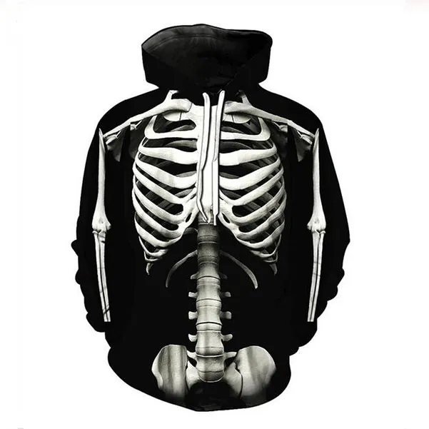 Mens Designer Hoodies For Women Men Par Sweatshirt Lovers 3D Skull Hoodies Coats Hooded Pullovers Tees Clothing M0256