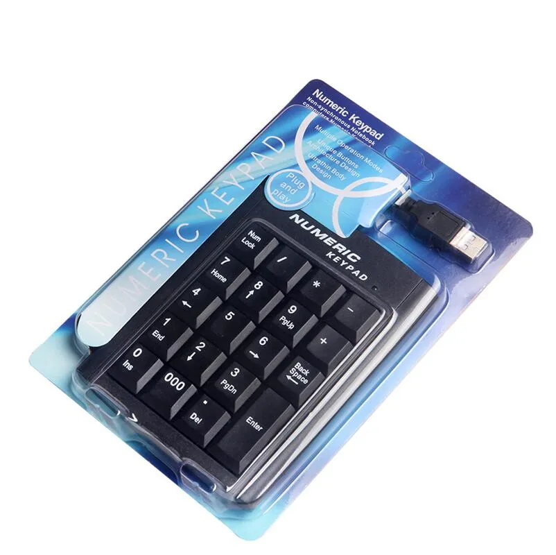 有線ミニUSB Numeric Keypad Numpad 19キーiMac/Macbook Air/Pro Laptop PCノートブックデスクトップ用デジタルキーボード